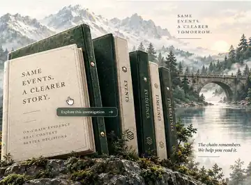 Refined alpine evidence archive with Last Known Book volumes